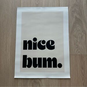 Nice Bum Canvas Art Print Poster